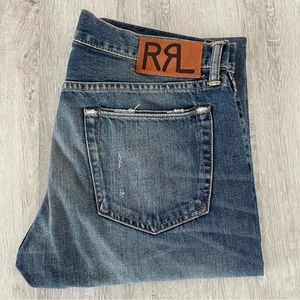 Double RL Light wash Selvedge Jeans